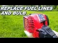 Replacing fuel lines and a primer bulb on a Troybilt 4cycle trimmer