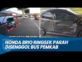 Download Lagu DETIK-DETIK Honda Brio Ringsek Parah Disenggol Bus Bertuliskan Pemkab Bekasi di Tol