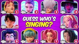 guess kpop demon hunters movie character 2025 by song u0026 voice huntrix saja boys soda pop