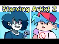 Friday Night Funkin' VS Starving Artist V2, Retaken Sanity FULL WEEK + Cutscenes \u0026 Endings (FNF Mod)