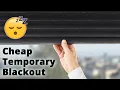 Removable Blackout Window Covering from IKEA - Cheap Easy No Film Shade or Curtain