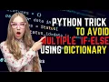 Avoid Multiple IF-Else Condition using Dictionary Python Clever Tips Learn Python Shortcuts