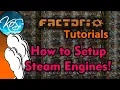 Factorio HOW TO SET UP STEAM ENGINES BOILERS - Perfect Ratio Tutorial