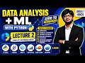 Python for Data Analysis Machine Learning Lecture 2 Operators Variables Functions