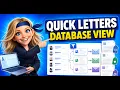 How to use Quick Letters in Raiser s Edge Database View The right way