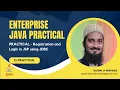 Enterprise Java Practical - Login Registration JSP JDBC