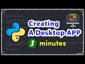 Create Desktop App Using Python Customtkinter in 3 minutes