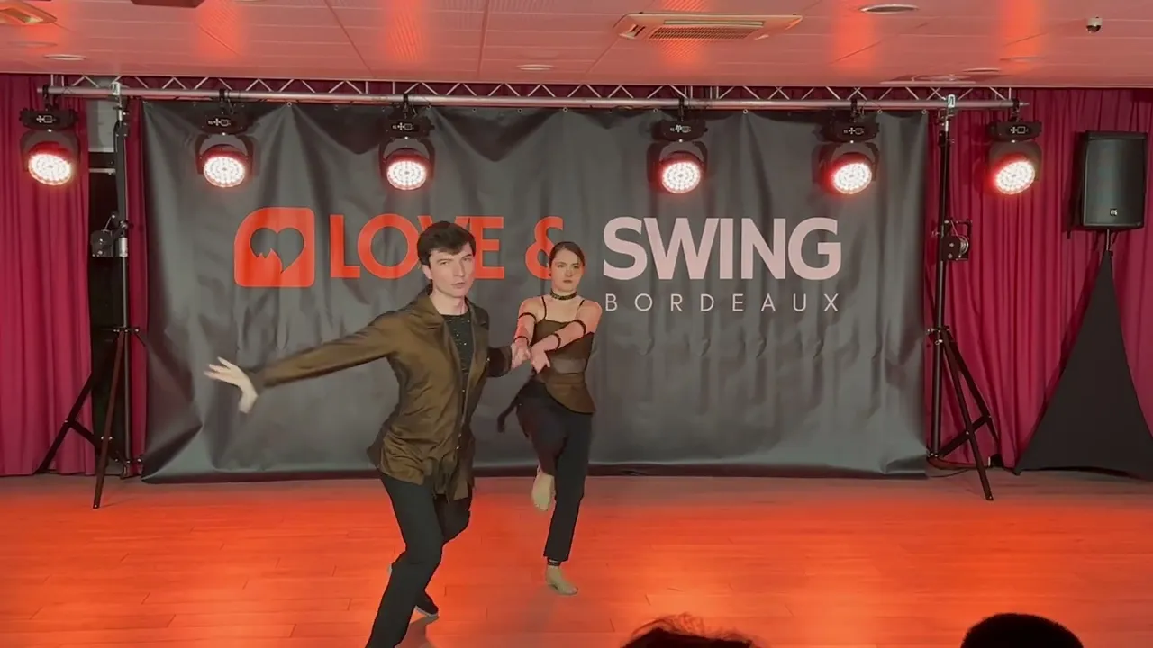Semion Ovsiannikov & Maria Elizarova West Coast Swing Routine Show at Love&Swing, Bordeaux, 2023