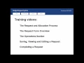 Introduction to the Budget Request System