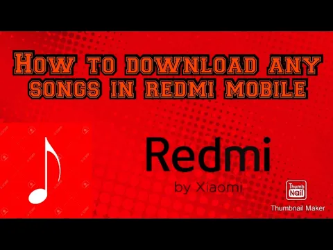 Download MP3 how to download any songs to music app by redmi mobile in kannada |