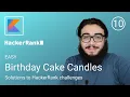 10 Birt ay Cake Candles - HackerRank Kotlin Solution