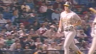 Mark McGwire hits his 41st home run of 1987