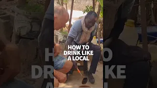 Drinking palm wine in the village #windedvoyage #africatravel #sailinglifestyle #casamance #senegal