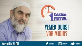 Yemek duası var mıdır?