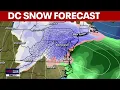 DC Snow Forecast Weekend winter storm model uncertainty