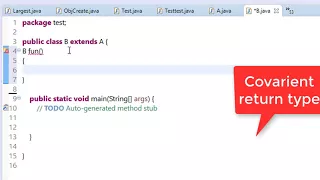 64 covariant return type in java