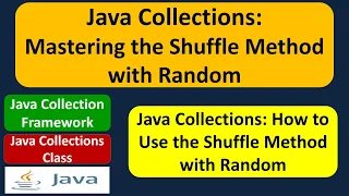 Java Collections Mastering the Shuffle Method with Random Java Collection Framework