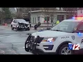 Providence police cruiser car collision caught on