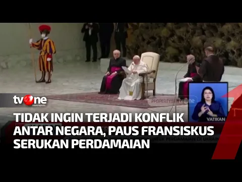 Paus Fransiskus Serukan Perdamaian di Ukraina dan Negara Lain yang Terlibat Konflik