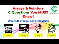 Top C Interview Questions on Arrays Pointers Master C Programming for Tech Interviews