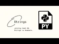 Chapter 2 Strings Part 2 joining text and understanding strings vs numbers