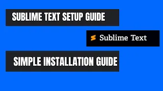 Setup Sublime Text for Programming Beginner s Guide