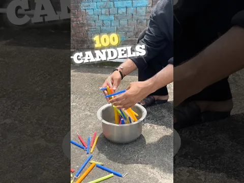100 Candles Wax  #shorts #mravi