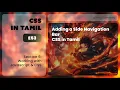 E53 Adding a Side Navigation Bar Working with Javascript CSS CSS In Tamil