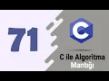 Ders 71 C Programlamada Dizilere Veri Yazdirip Okuma