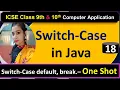 18 Complete JAVA Crash Course ICSE 9 10 Computer Application Switch-Case in Java - One Shot