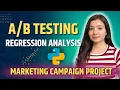 Testing Regression Analysis Project Marketing Campaign Analysis Data Analysis Project