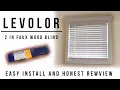 LEVOLOR Trim Go 2 Inch Faux Wood Cordless Blinds - How to Install Them Unboxing and Honest Review