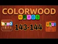 COLORWOOD WORDS Cryptogram level 143 144