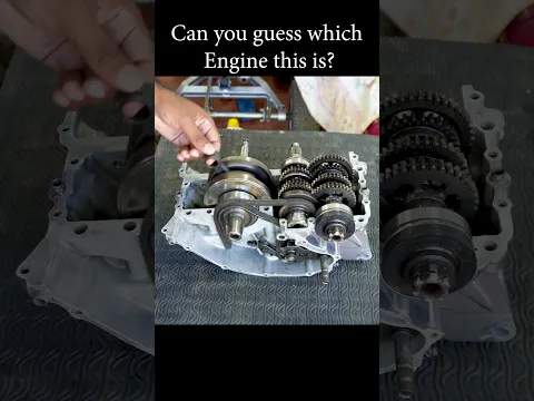 Can you guess which engine this is? 👀Only the crankshaft and gear wheels are visible here! 🔧