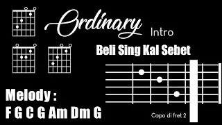 Download Ordinary - Beli Sing Kal Sebet | Chord/Kunci Gitar + Petikan MP3