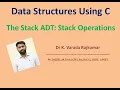 LEC 03 The Stack ADT Stack Operations