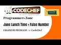 False Number FALSNUM CodeChef Complete C solution - June Lunch time 2021