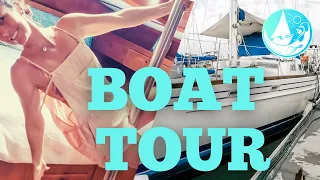 Boat Tour | Inside our Pearson 530