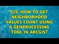 GIS How to get neighborhood values count using a geoprocessing tool in ArcGIS