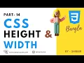 CSS Width and Height CSS Bangla Tutorial CSS3 Bangla Tutorial