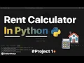 Rent calculator in python Mini Python Project with source code