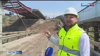 Строящийся мост в Калачинске сдадут уже этой осенью