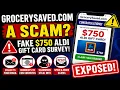 Is GrocerySaved com a Scam Fake 750 Aldi Gift Card Survey Exposed