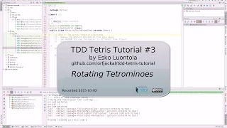 TDD Tetris in Java Rotating Tetrominoes