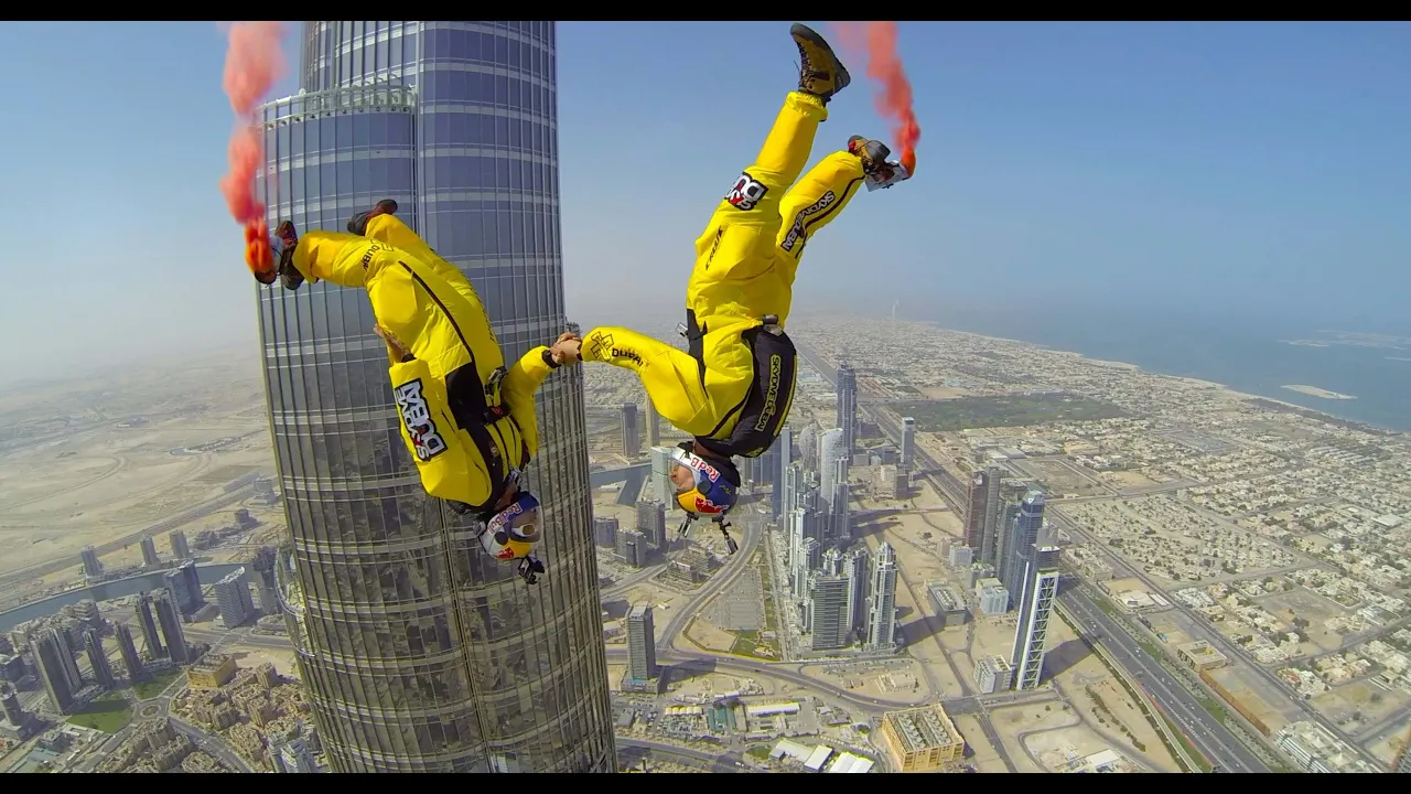 Burj Khalifa Pinnacle BASE Jump - 4K