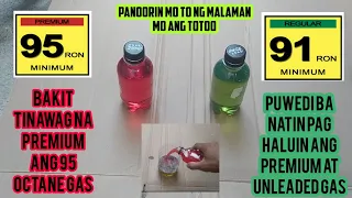 puwedi bang pag haluin ang premium at regular unleaded gas
