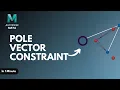 Pole Vector Constraint in Maya Beginner Rigging 3DWKRAKEN