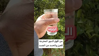 من المجربات هذه السورة المؤثرة والمخرجة للعين والحسد سورة البقرة الرقية الشرعية آيات الحسد 
