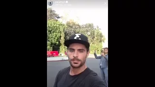 Zac Efron s First Instagram Live