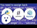 replace method not working on Pandas DataFrame
